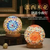 Cross-border Mosaic night light, Baroque Romance and freedom, Bohemian creative night light, glass decorative table lamp Specification image
